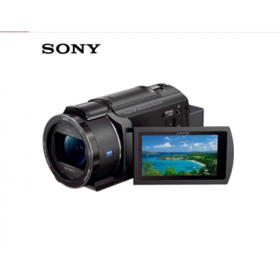 索尼（SONY）FDR-AX45A 家用/直播4K高清數(shù)碼攝像機 /DV/攝影機/錄像機（含128G卡+三腳架+包+UV鏡+備用電池+充電器）