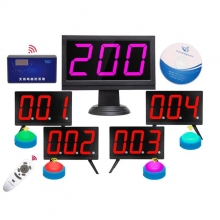 無線電腦軟件記時(shí)計(jì)分搶答器知識(shí)競(jìng)賽智能語音搶答器答題比賽套裝電子按鈕 6組（軟件）