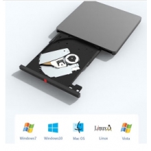 聯(lián)想（Lenovo）TX800 外置光驅(qū) 超薄外置DVD刻錄機(jī) 24倍速 高速移動(dòng)光驅(qū) Type-C+USB雙接口