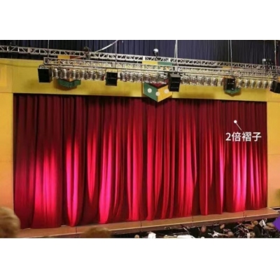 舞臺(tái)電動(dòng)幕布  定做（加厚意大利絨布，軌道，杜亞舞臺(tái)專用電機(jī)ID100-WF，遙控器）