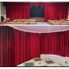 舞臺(tái)電動(dòng)幕布  定做（加厚意大利絨布，軌道，杜亞舞臺(tái)專用電機(jī)ID100-WF，遙控器）
